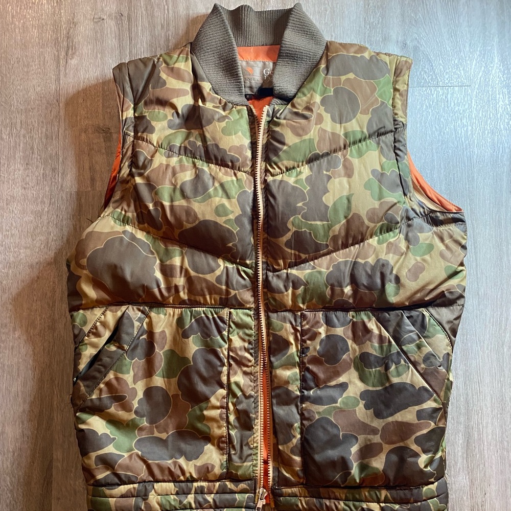 MENS Brown camo fishing vest